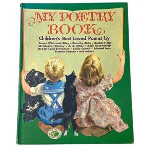 My Poetry Book Childrens Best Loved Poems Illustrated Hardcover Vintage 1950s